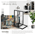 Miniatyrbild 5 av 8: tectake Datorbord Rhea, C-form, med laddstation Vit