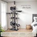 Miniatyrbild 3 av 11: tectake Klösträd katt, klösmöbel Hansi grå
