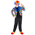 Miniatyrbild 1 av 3: tectake Clowndräkt Oleg Black XXL