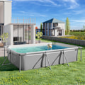 Miniatyrbild 9 av 9: tectake Pool fyrkantig 300 x 207 x 70 cm grå