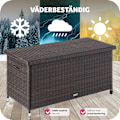 Miniatyrbild 7 av 11: tectake Dynbox Kiruna med lock Brun