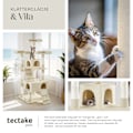 Miniatyrbild 7 av 8: tectake Katt klösträd, klösmöbel Barney Beige