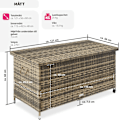 Miniatyrbild 6 av 11: tectake Dynbox Kiruna med lock Natur