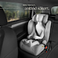 Miniatyrbild 7 av 9: tectake Bilbarnstol Levi, i-Size-godkänd, med ISOFIX Ljusgrå