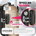 Miniatyrbild 5 av 10: tectake Resväskor 3 stycken set i hardcase, Hårda resväskor Champagne