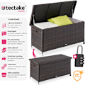 Miniatyrbild 2 av 11: tectake Dynbox Kiruna med lock Brun