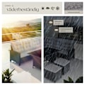 Miniatyrbild 7 av 11: tectake Loungeset Barletta i konstrotting Svart