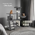 Miniatyrbild 3 av 11: tectake Katt klösträd, Martin grå