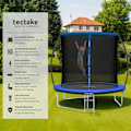 Miniatyrbild 2 av 10: tectake Studsmatta Jumpy med skyddsnät - 244 cm Blå
