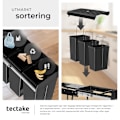Miniatyrbild 7 av 11: tectake Sopsortering Ashlyn, 3-kärl, 30L Svart