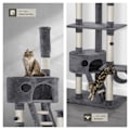 Miniatyrbild 5 av 11: tectake Klösträd katt, klösmöbel Hansi grå