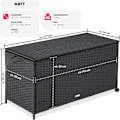 Miniatyrbild 6 av 11: tectake Dynbox i konstrotting Svart