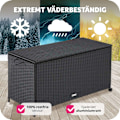 Miniatyrbild 7 av 11: tectake Dynbox i konstrotting Svart