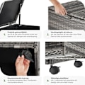 Miniatyrbild 5 av 11: tectake Dynbox i konstrotting grå