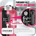 Miniatyrbild 5 av 11: tectake Hårda resväskor i 3-set Röd