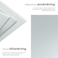 Miniatyrbild 3 av 11: tectake 10 kanalplastskivor Shiny av polykarbonat, kapningsbara - 121 x 60,5 x 0,38 cm Transparent
