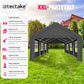 Miniatyrbild 2 av 11: tectake Partytält 6x4m med 4 sidoväggar grå