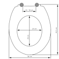 Miniatyrbild 6 av 6: tectake Toalettsits med motiv Solig gul