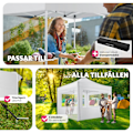 Miniatyrbild 8 av 11: tectake Paviljong Olivia 3x3m med 4 väggar Vit