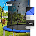 Miniatyrbild 7 av 10: tectake Studsmatta Jumpy med skyddsnät - 366 cm Blå
