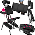 Miniatyrbild 1 av 9: tectake Massagestol i konstläder Svart