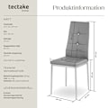 Miniatyrbild 6 av 8: tectake Set matstolar Julien -  Uppsättning om 8 grå