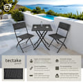 Miniatyrbild 2 av 11: tectake Cafegrupp Trevi i konstrotting Svart