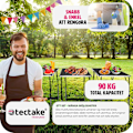 Miniatyrbild 4 av 8: tectake Arbetsbänk 3st Svart