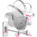 Miniatyrbild 7 av 8: tectake Sminkspegel - 5 x Silver