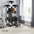 Miniatyrbild 7 av 11: tectake Katt klösträd, klösmöbel Mogli Svart