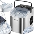 Miniatyrbild 1 av 8: tectake Ismaskin Arctic, 1,2 L, 2 isbitsstorlekar Silver
