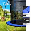 Miniatyrbild 7 av 10: tectake Studsmatta Jumpy med skyddsnät - 244 cm Blå