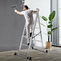 Miniatyrbild 11 av 11: tectake Byggställning - Universalstege Silver
