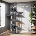 Miniatyrbild 8 av 11: tectake Klösträd katt, klösmöbel Hansi grå