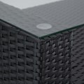 Miniatyrbild 7 av 10: tectake Loungeset München i konstrotting Svart