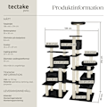 Miniatyrbild 6 av 10: tectake Klösträd Entissar Svart