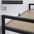 Miniatyrbild 10 av 10: tectake Hylla Leeds Ljusbrun