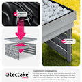 Miniatyrbild 5 av 11: tectake Garage för robotgräsklippare Hortus, trä, planterbart tak grå