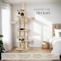 Miniatyrbild 3 av 11: tectake Klösträd katt, klösmöbel Hansi Vit