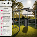 Miniatyrbild 2 av 11: tectake Grillpaviljong  Asado 2,4x1,5x2,34m grå