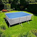 Miniatyrbild 2 av 9: tectake Poolskydd rektangulär - 220 x 450 cm Blå