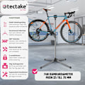 Miniatyrbild 2 av 11: tectake Reparationsställning för cykel med verktygsförvaring Svart