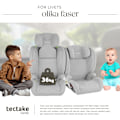 Miniatyrbild 4 av 9: tectake Bilbarnstol Levi, i-Size-godkänd, med ISOFIX Ljusgrå