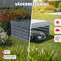 Miniatyrbild 4 av 11: tectake Garage för robotgräsklippare Hortus, trä, planterbart tak grå