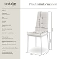 Miniatyrbild 6 av 8: tectake Set matstolar Julien -  Uppsättning om 4 Vit