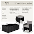 Miniatyrbild 6 av 11: tectake Matgrupp Palma i konstrotting grå