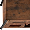 Miniatyrbild 4 av 10: tectake Skänk 71x32x82cm -  Dörrgångjärn till vänster Mörkbrun