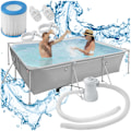 Miniatyrbild 1 av 9: tectake Pool fyrkantig 300 x 207 x 70 cm grå