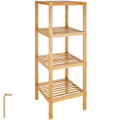 Miniatyrbild 1 av 4: tectake Hylla i bambu, 4 hyllplan Brun