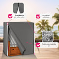 Miniatyrbild 4 av 6: tectake Skyddsöverdrag för strandkorg grå